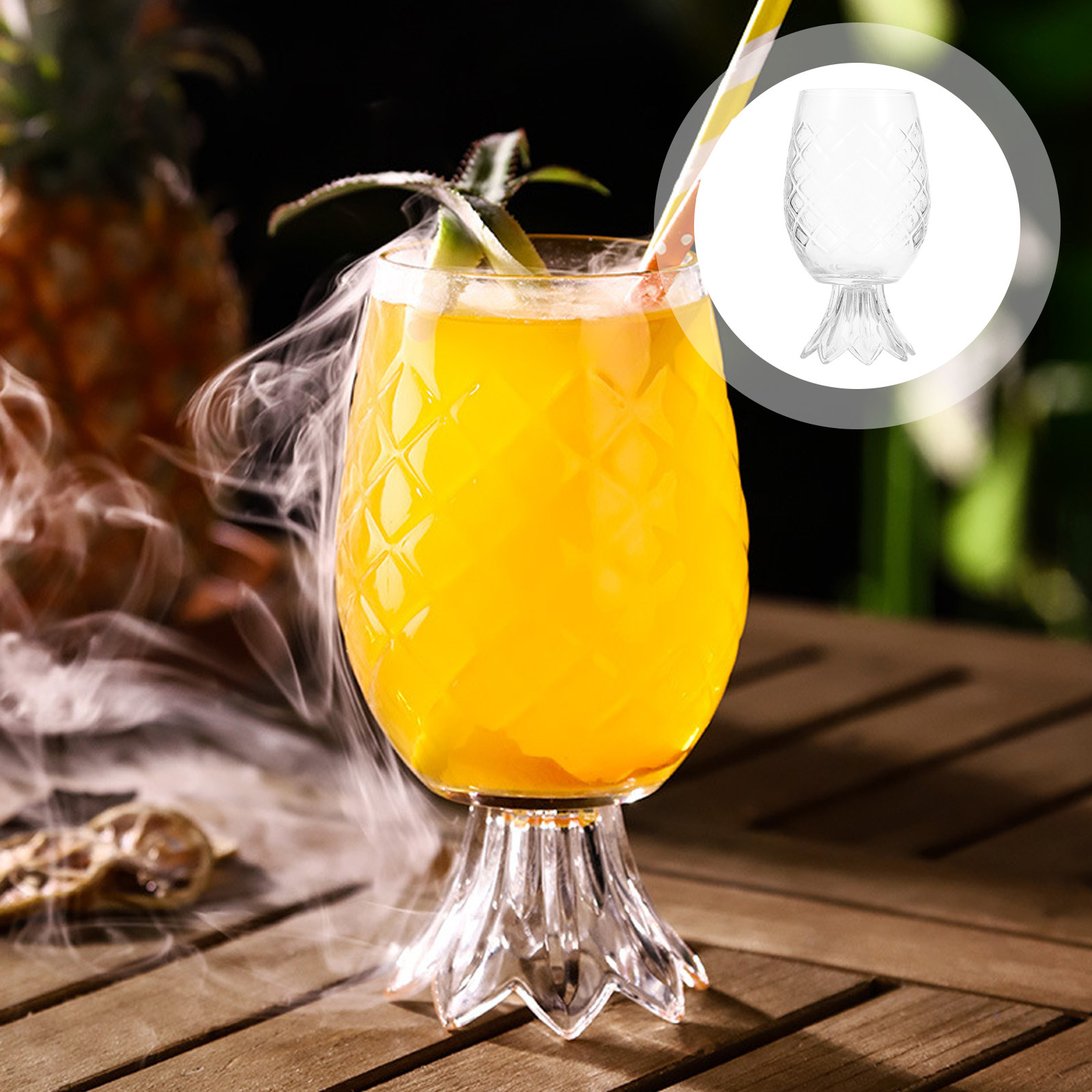 Home Bar Set - Set Gelas Koktail Berbentuk Nanas Premium