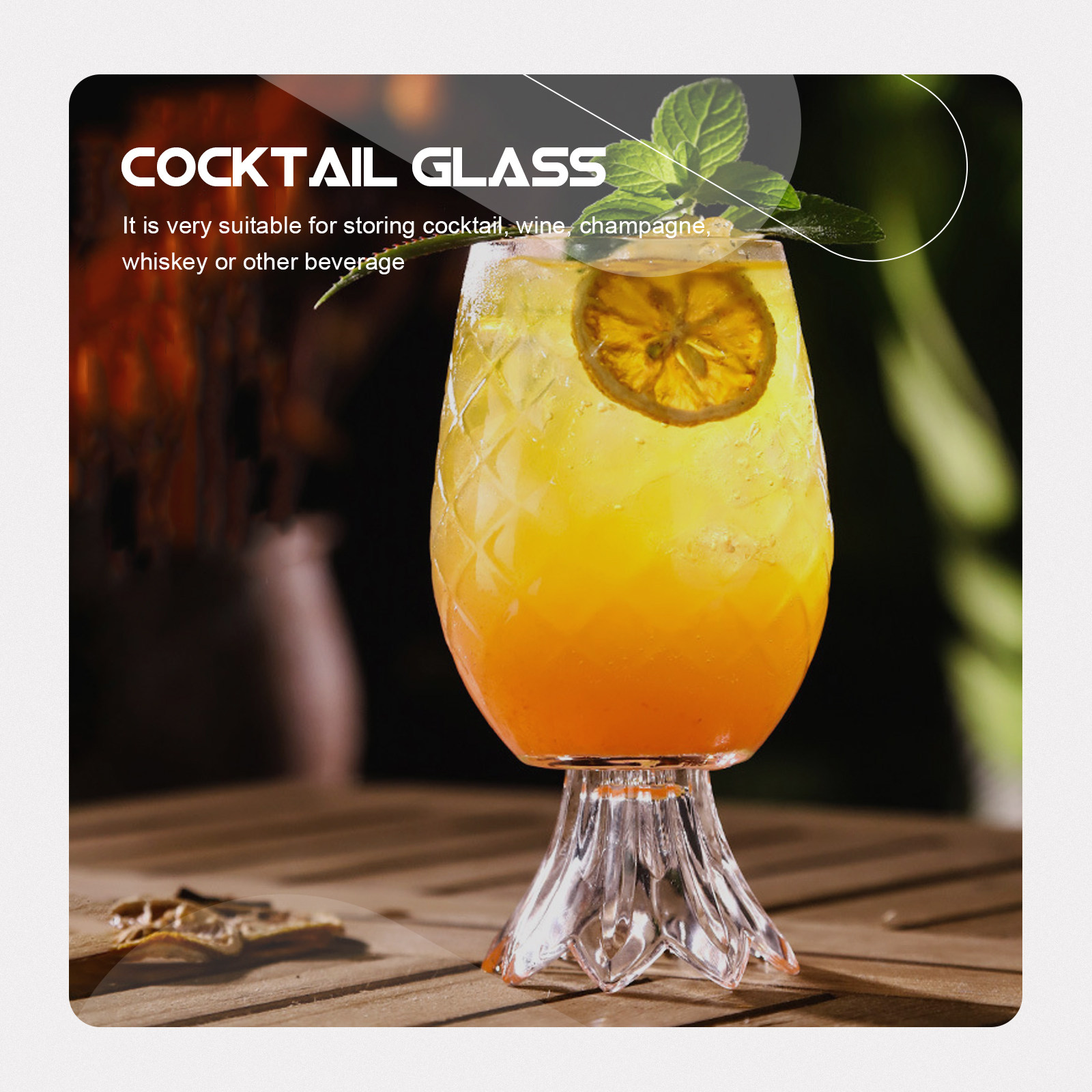 Set Gelas Koktail Berbentuk Na - Home Bar Set ulasan dan harga